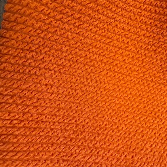 Volcom Junior's Size Medium NWT Rust Orange Scoop Neck Textured Swim Top $48 - Picture 4 of 8